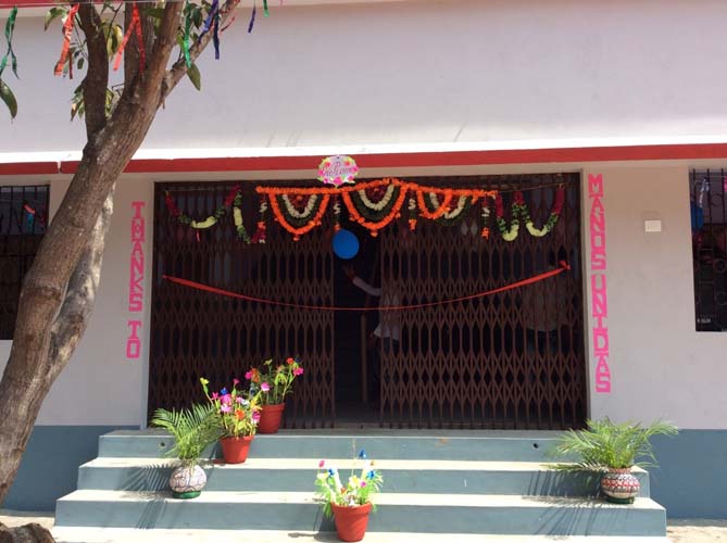 Inauguration of Boy’s Hostel cum Toilets and Kitchen for Boys and Girls at St. Xavier’s School, Gaunaha, West Champaran